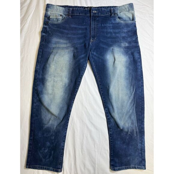 Southpole Jeans Mens 42x30 Blue Flex Whiskered Baggy Wide CCCLX The Movement Y2K - Picture 1 of 9